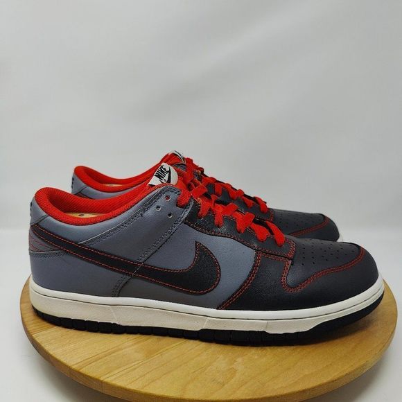 NikeDunkLow-women’s-12(fit like men’s12)- BlackGray-[317813 005]-LowTop-Shoes - Picture 2 of 12